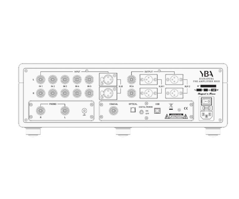 YBA Signature Préamplificateur MKII face silver